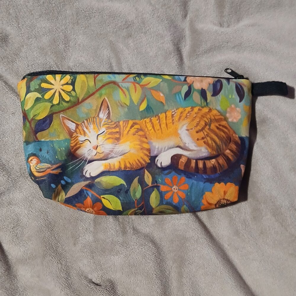 Orange Tabby Cat Artwork Pouch